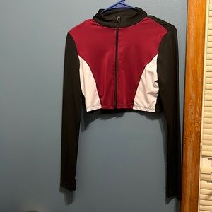 Shein cropped zip up MEDIUM